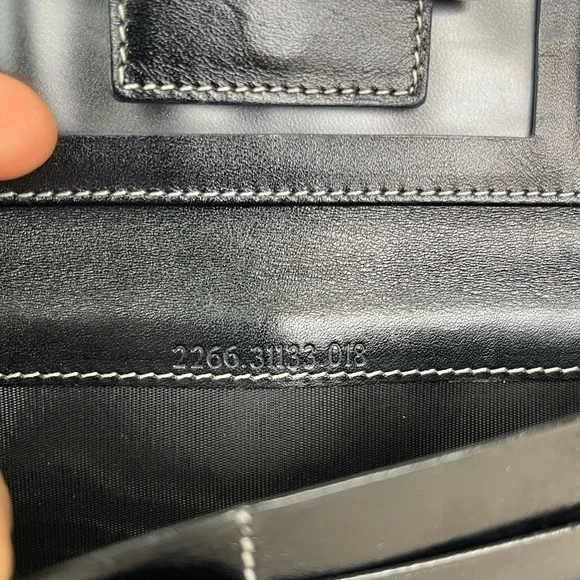 Fendi Zucca Monogram Dark Blue Clutch Wallet - Picture 4 of 12